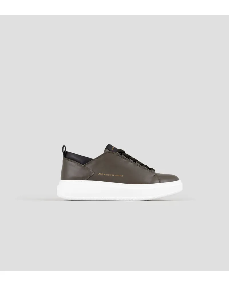 Alexander Smith sneakers uomo Wembley in pelle military WYM 2263