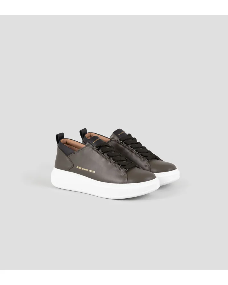 Alexander Smith sneakers uomo Wembley in pelle military WYM 2263