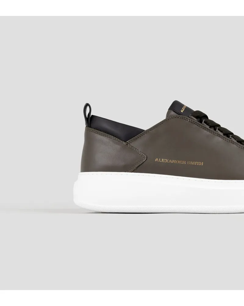 Alexander Smith sneakers uomo Wembley in pelle military WYM 2263