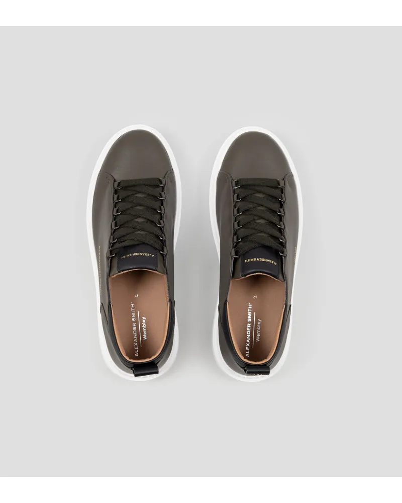 Alexander Smith sneakers uomo Wembley in pelle military WYM 2263