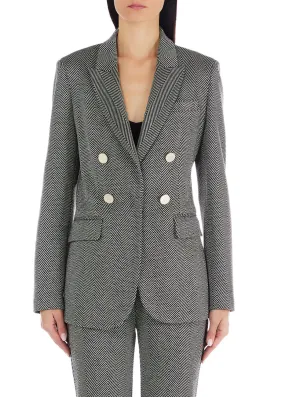 Blazer chevron jacquard