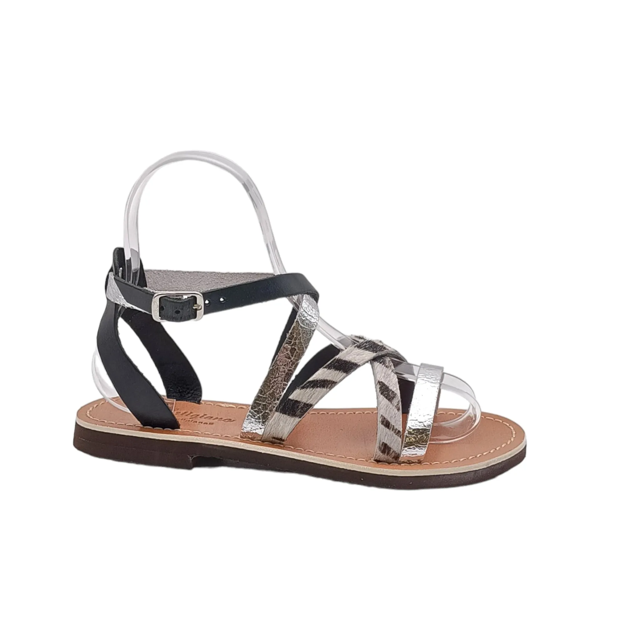 Sandalo Donna 3240 adige/multi/argento/zebra/nero